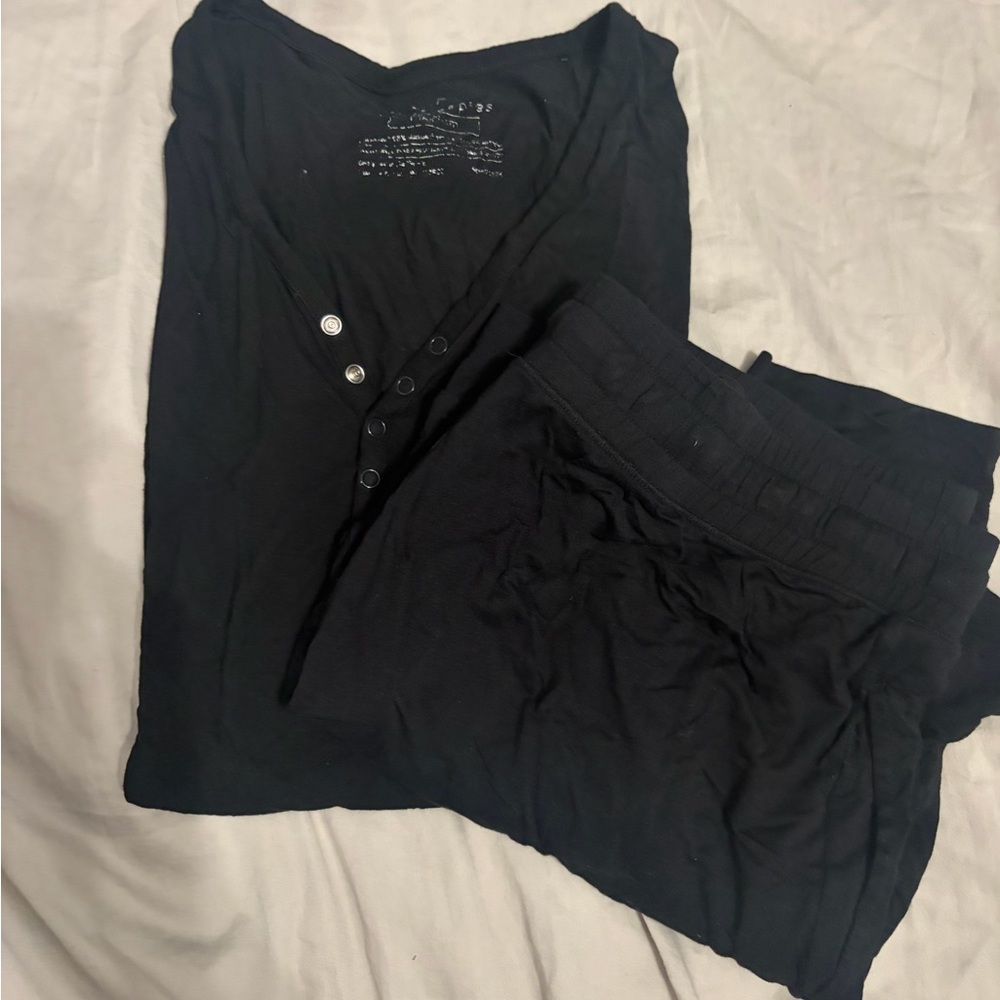 Little Sleepies Black Women's Jogger Set